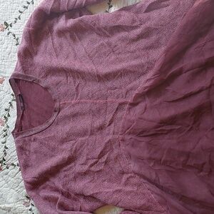 Woman's Pink Italian Sweater Mohair Cotton Size M, Labeled M